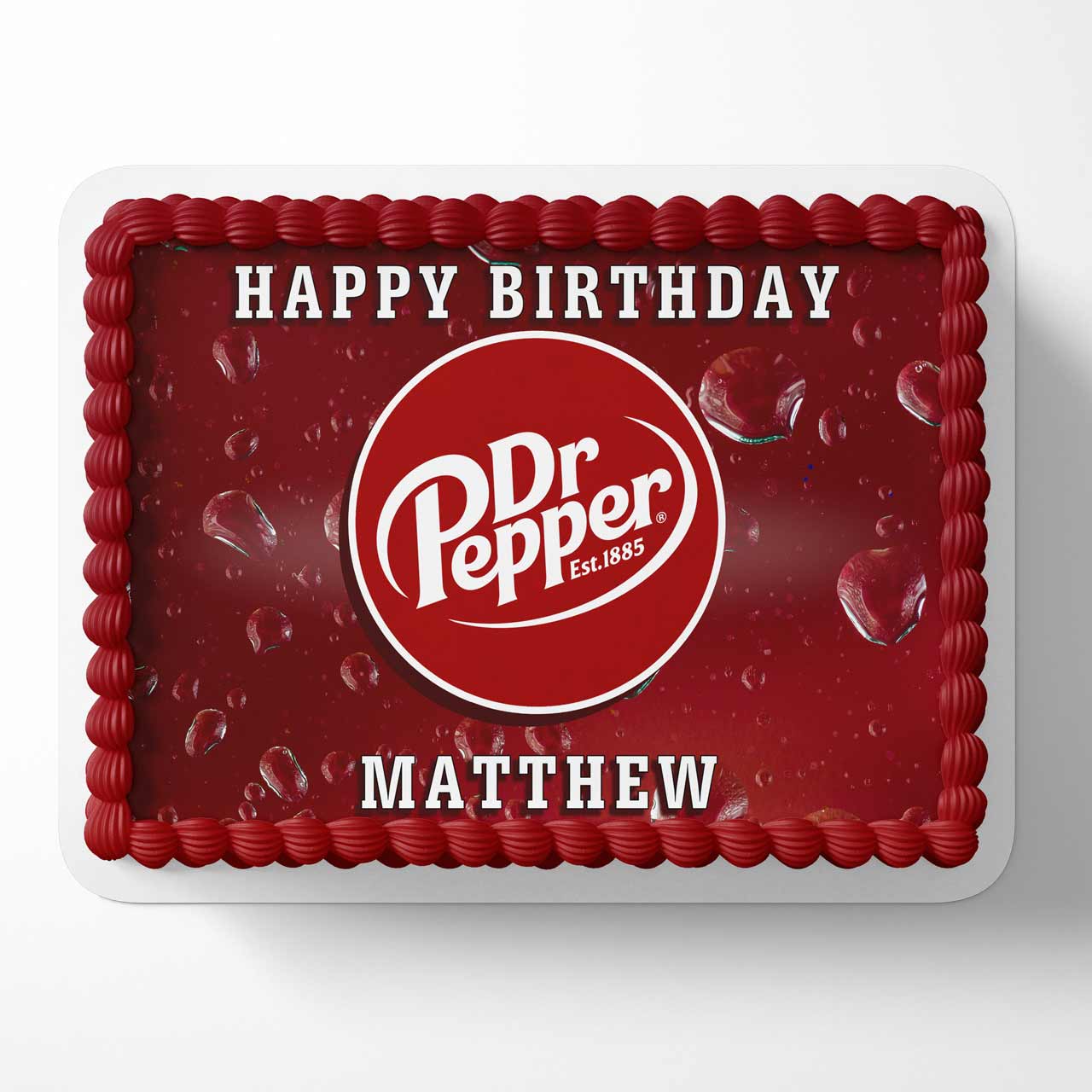 Dr Pepper DPS Edible Cake Topper