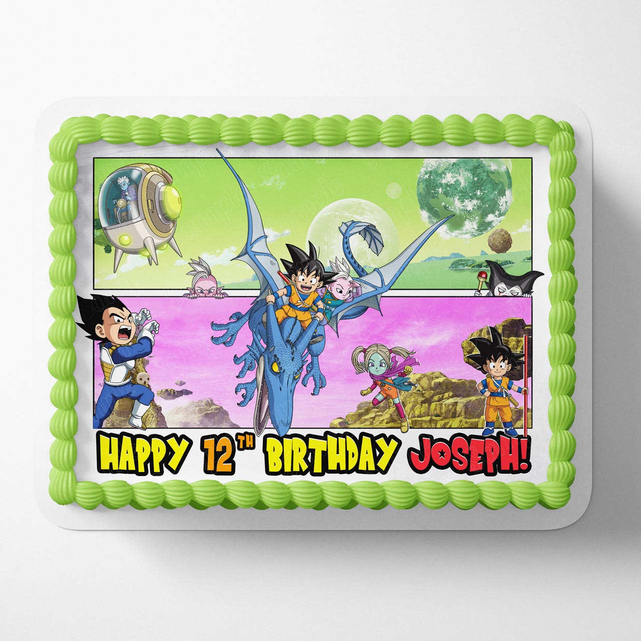 Dragon Figthers Daima Themed Edible Cake Topper