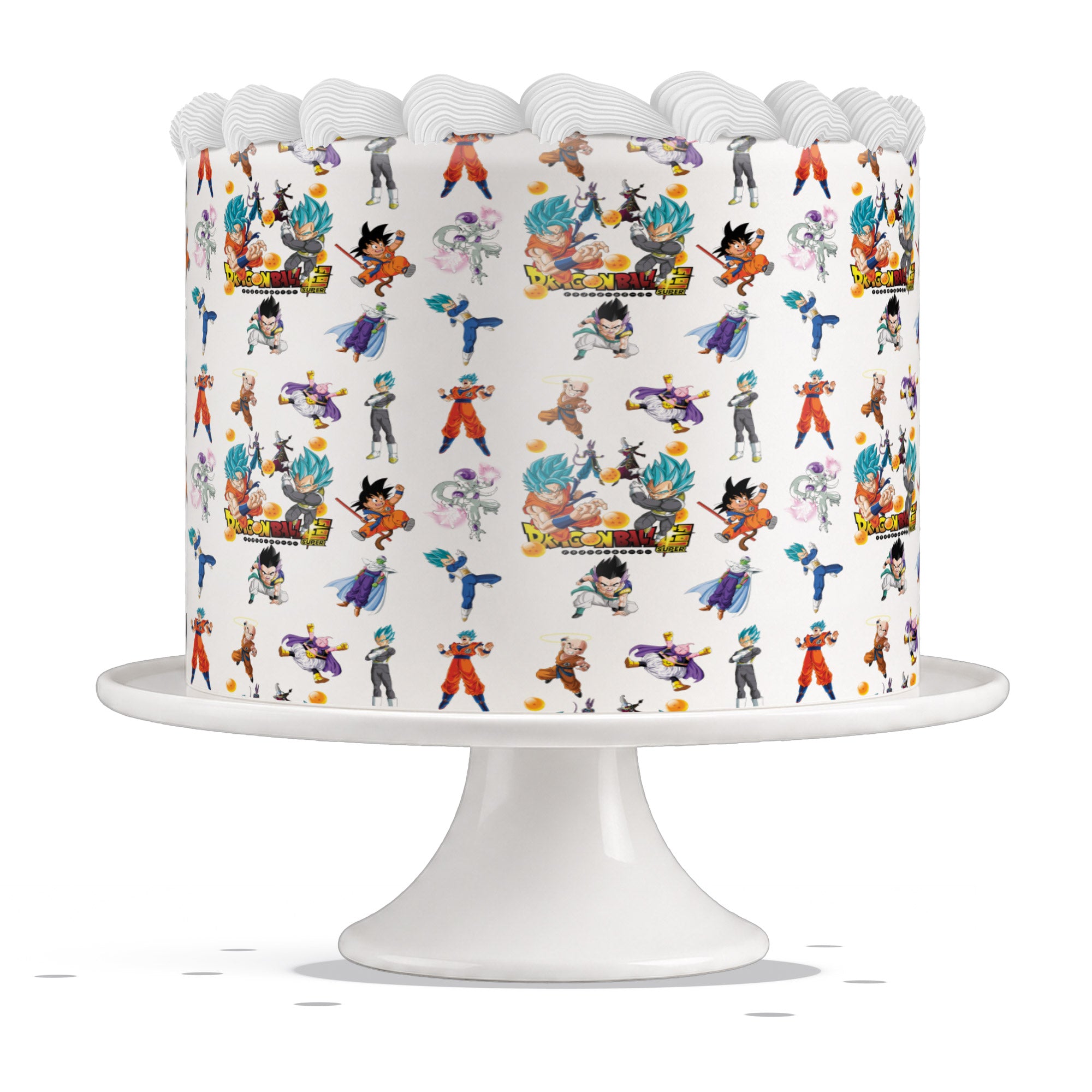 Dragon Ball Super Characters Edible Cake Wrap Strip – Icing Sheet - Edible Cake Topper | Icing Sheet | Birthday Cake Decoration
