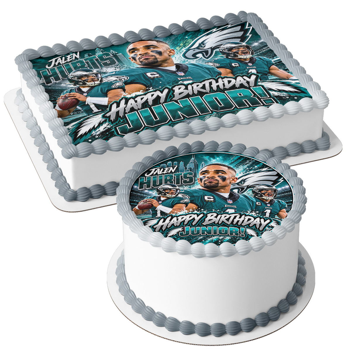Jalen Hurts Football Player Eagles Edible Cake Topper | Birthday Cake Decoration | Photo Cake Image | Custom Edible Cake Topper