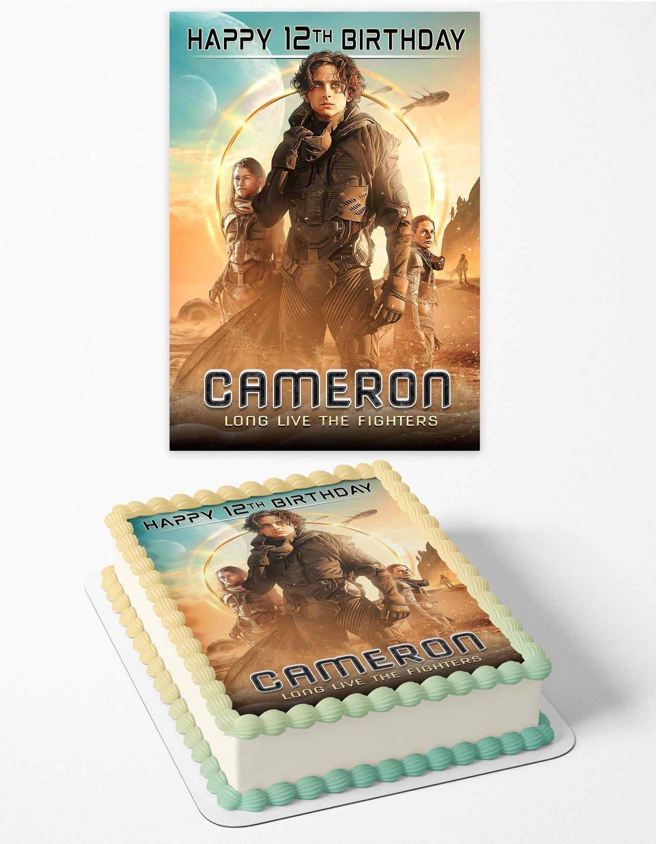 Dune Part Two Themed Edible Cake Topper