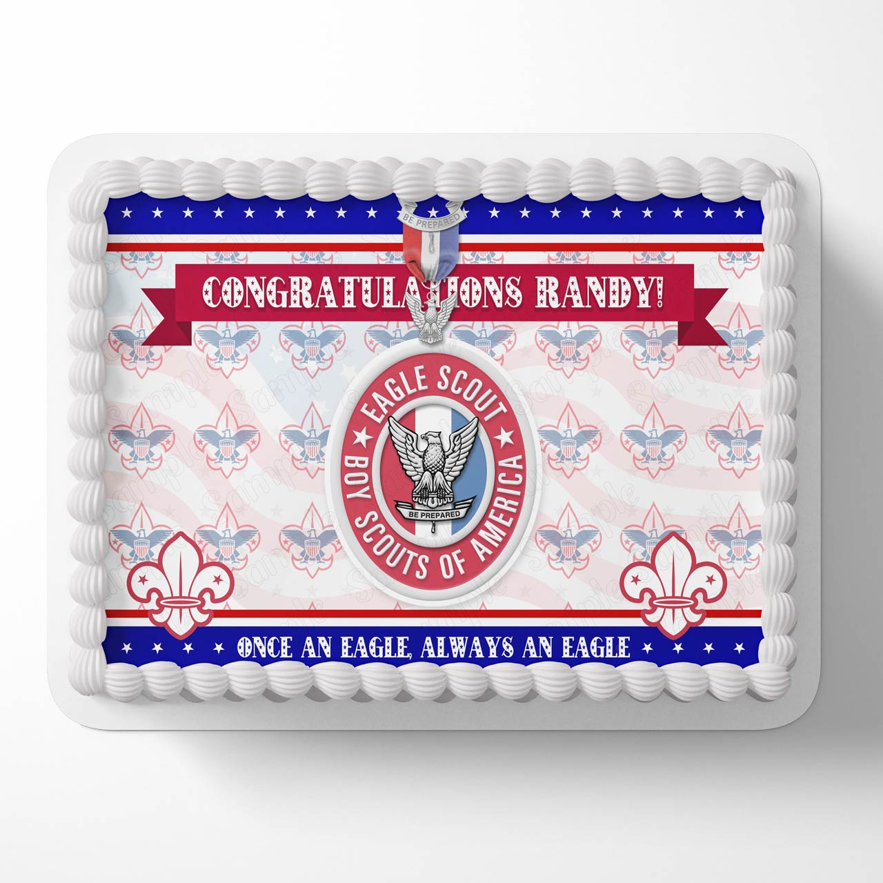 Eagle Scout Congrats Kids Boys Girls Edible Cake Topper