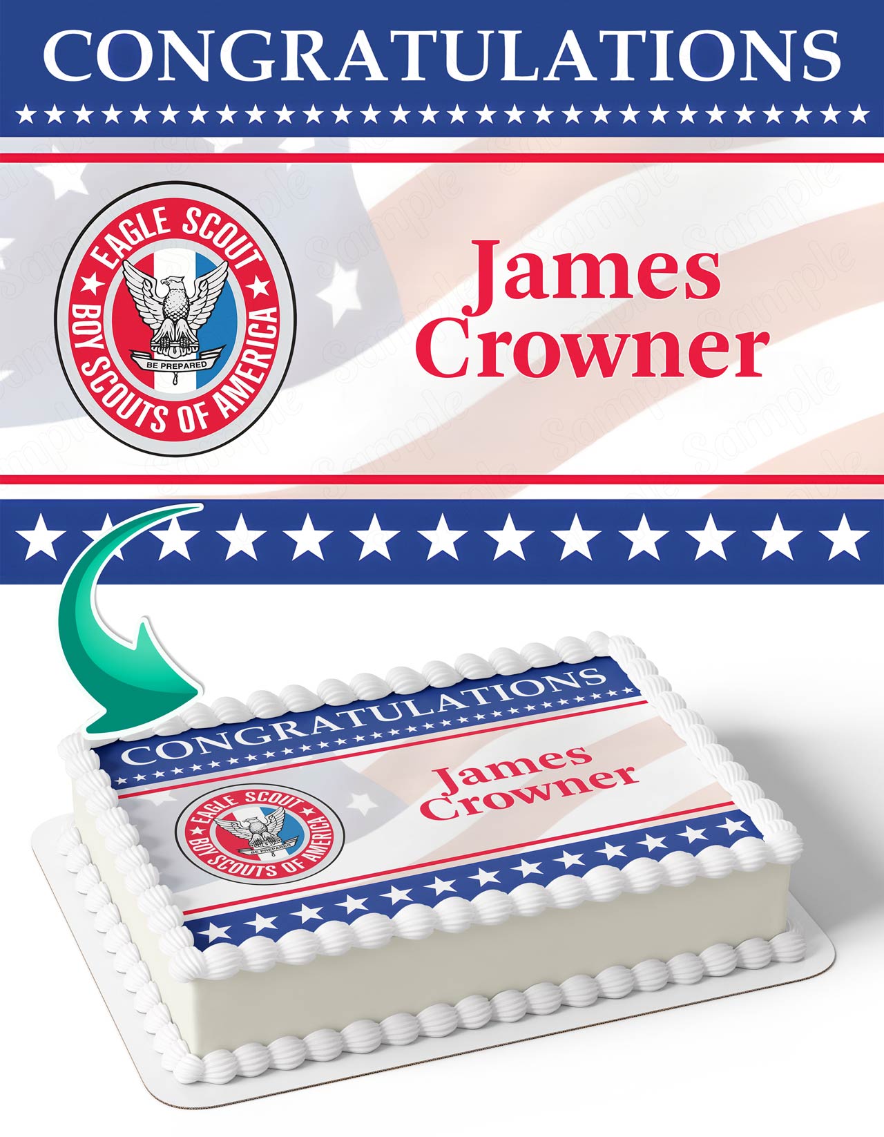 Eagle Scout The National Eagle Scout Association Edible Cake Topper
