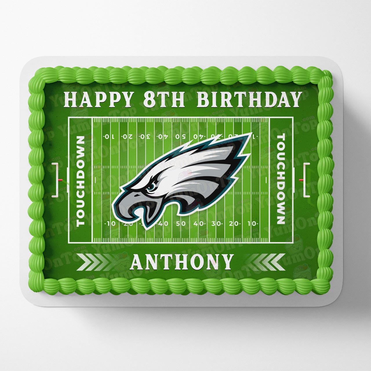 Eagles Football American Fans Edible Cake Topper