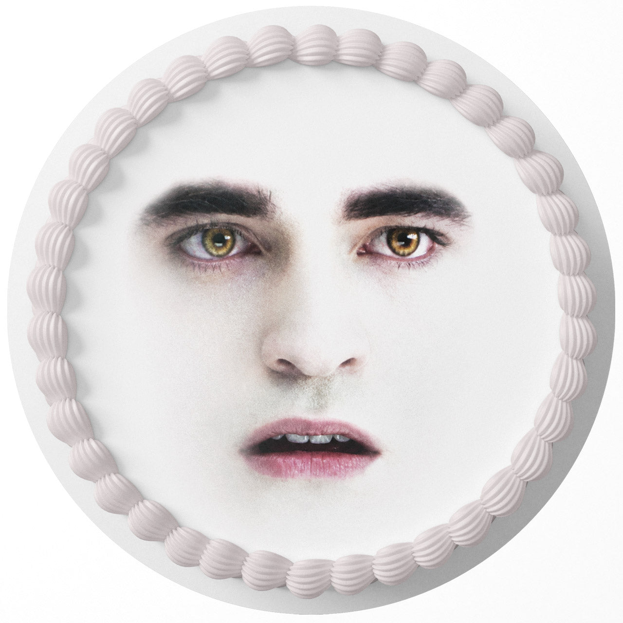 Eggward Cullen Meme Round Personalized Edible Cake Topper | Custom Icing Sheet | Birthday Cake Decoration