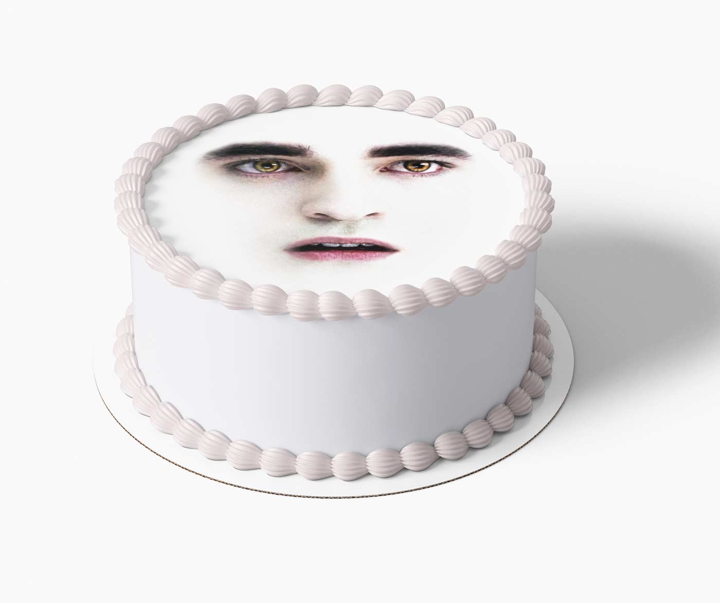 Eggward Cullen Meme Round Personalized Edible Cake Topper | Custom Icing Sheet | Birthday Cake Decoration