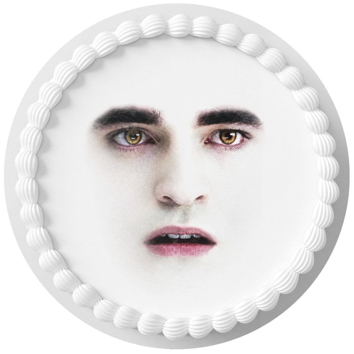 Eggward Edward Cullen Meme Edible Cake Topper Round Personalized Edible Cake Topper | Custom Icing Sheet | Birthday Cake Decoration