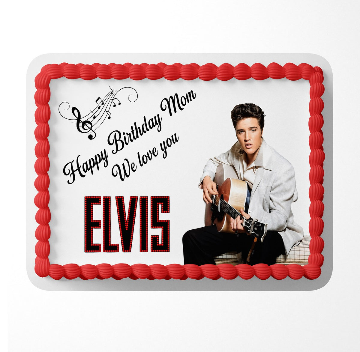 Rock and Roll King Legend Edible Cake Topper