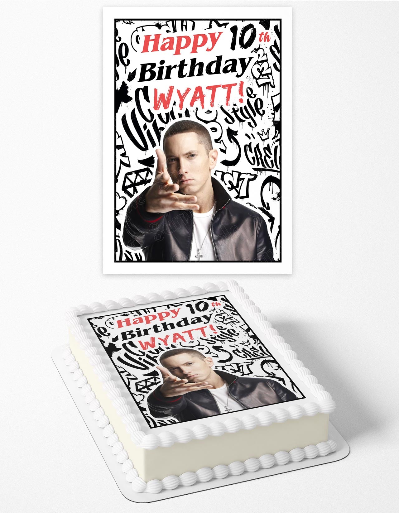 Eminem American Rapper Edible Cake Topper