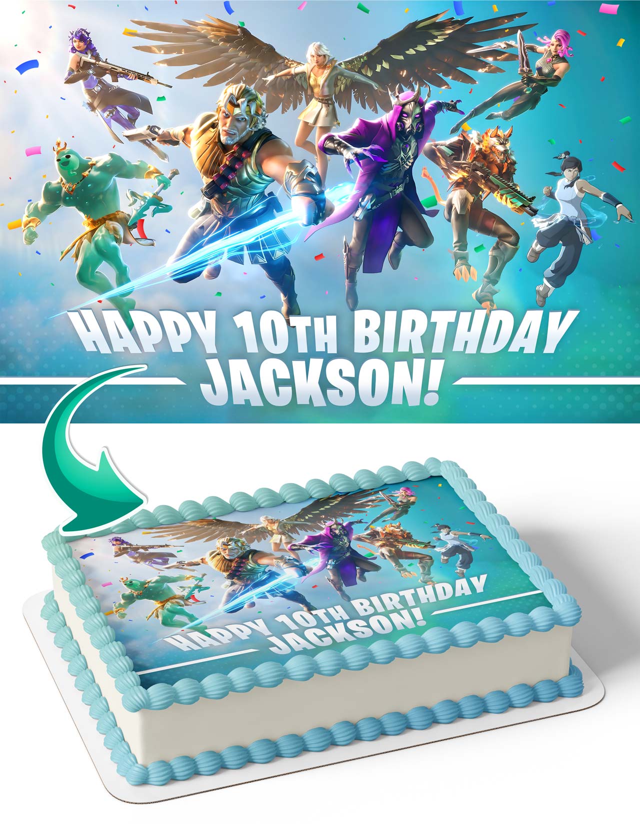 Fort Battle NiteChapter 5 Season 2 Edible Cake Topper