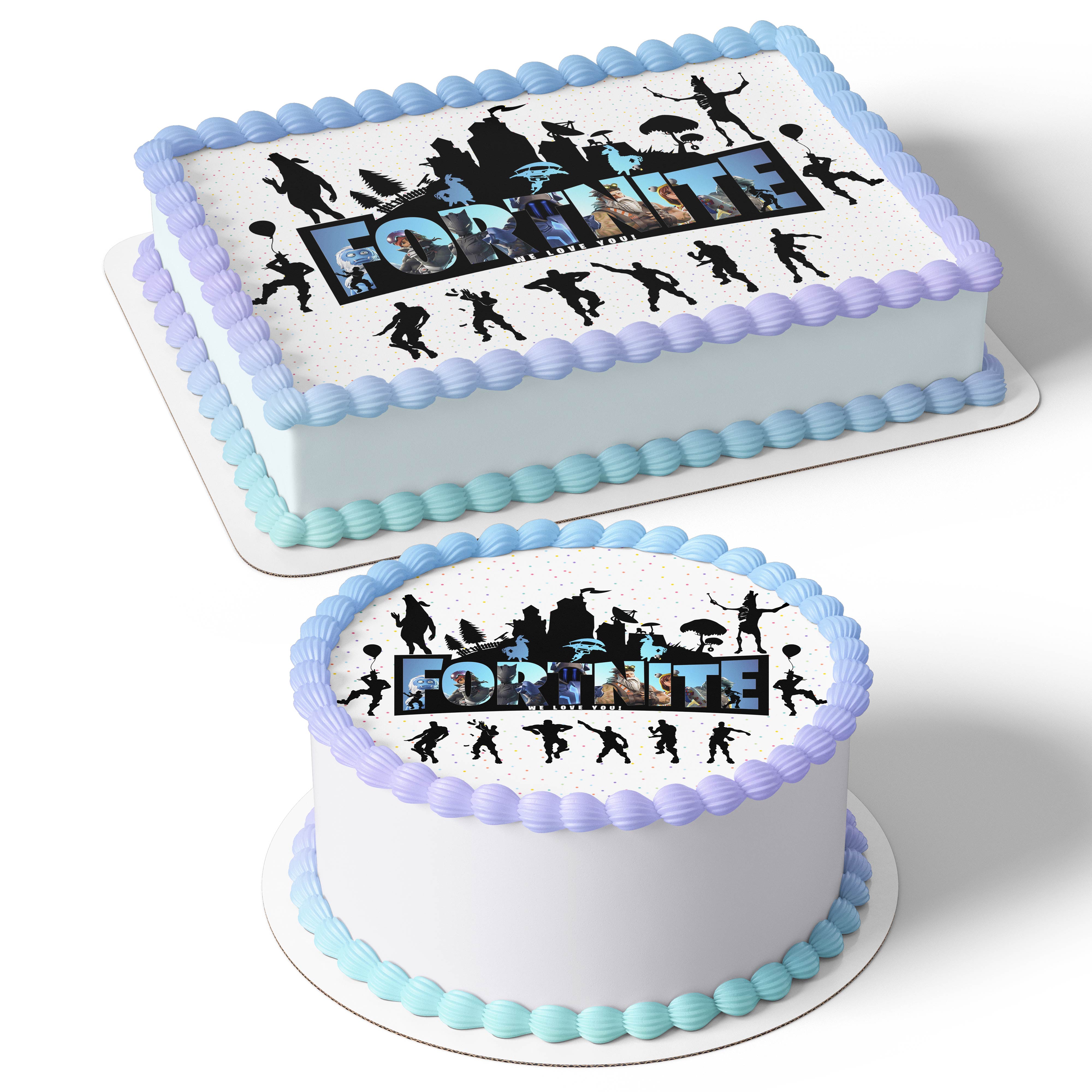 Battle Royale Gamers Fortnite – Icing Sheet - Personalized Edible Cake Topper | Custom Icing Sheet | Birthday Cake Decoration | Photo Cake Image