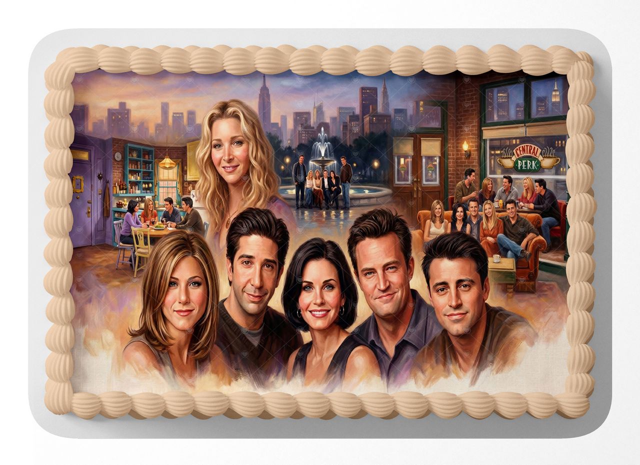 Friends Classic TV Series edible cake topper