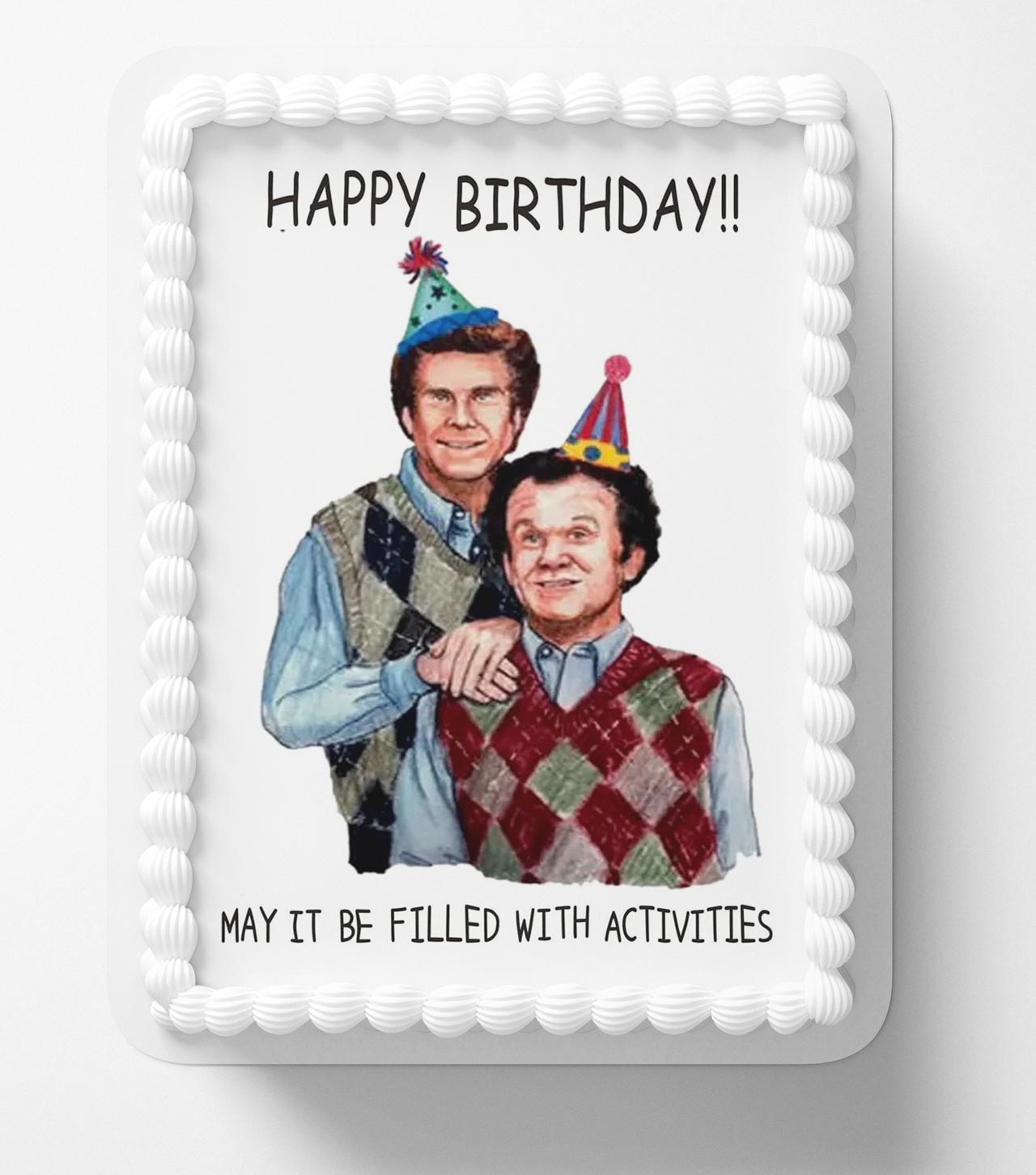Funny May It Be Filled With Activities Edible Cake Topper
