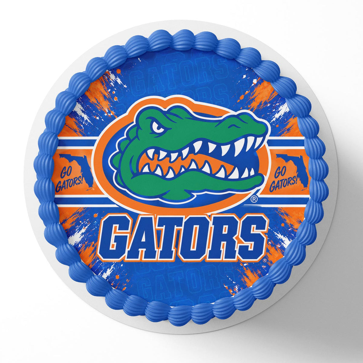 Florida Gators Edible Cake Topper | Birthday Cake Decoration | Photo Cake Image | Custom Edible Cake Topper