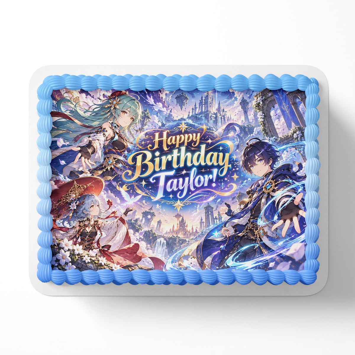 Genshin Impact Edible Cake Topper | Birthday Cake Decoration | Photo Cake Image | Custom Edible Cake Topper