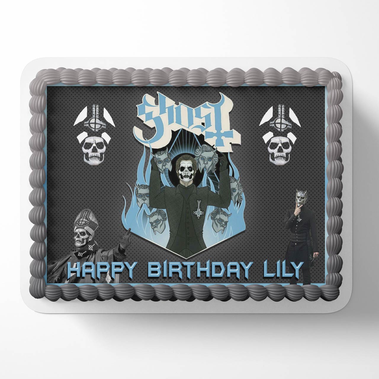 Ghost Rock Band GHS Edible Cake Topper