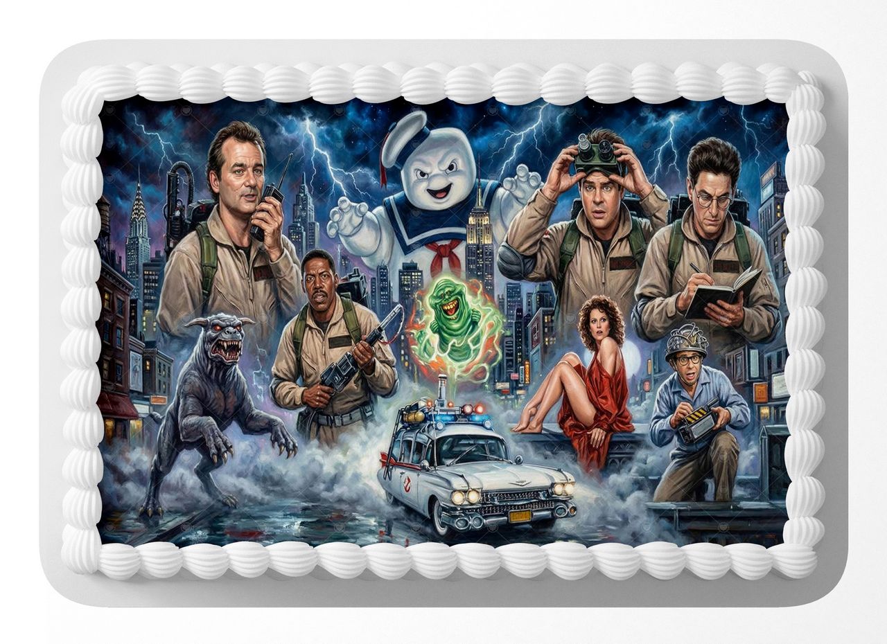 Ghostbusters Classic Film edible cake topper