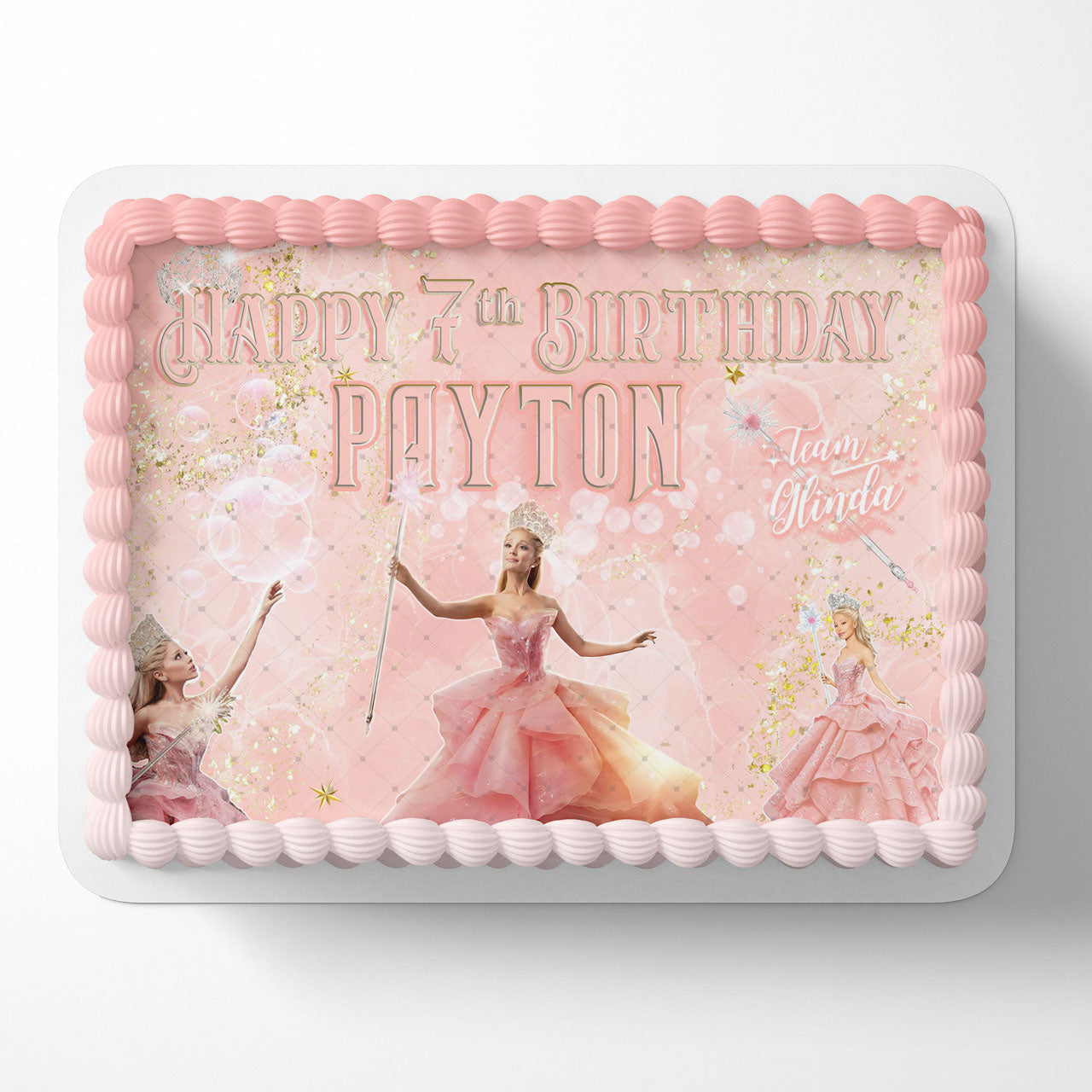 Glinda Team Princess Cute Edible Cake Topper