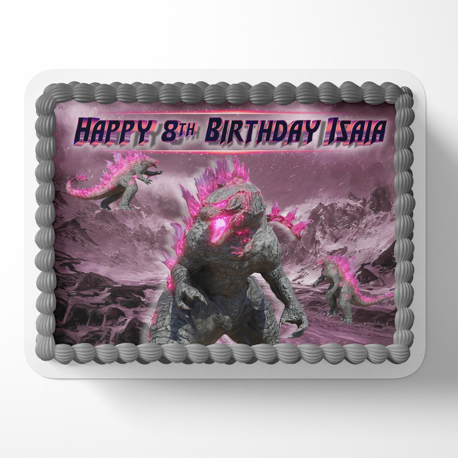 Godzilla Themed Edible Cake Topper