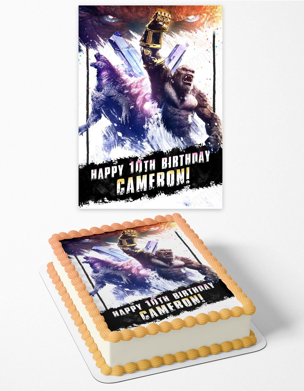 Godzilla x Kong The New Empire PS Edible Cake Topper