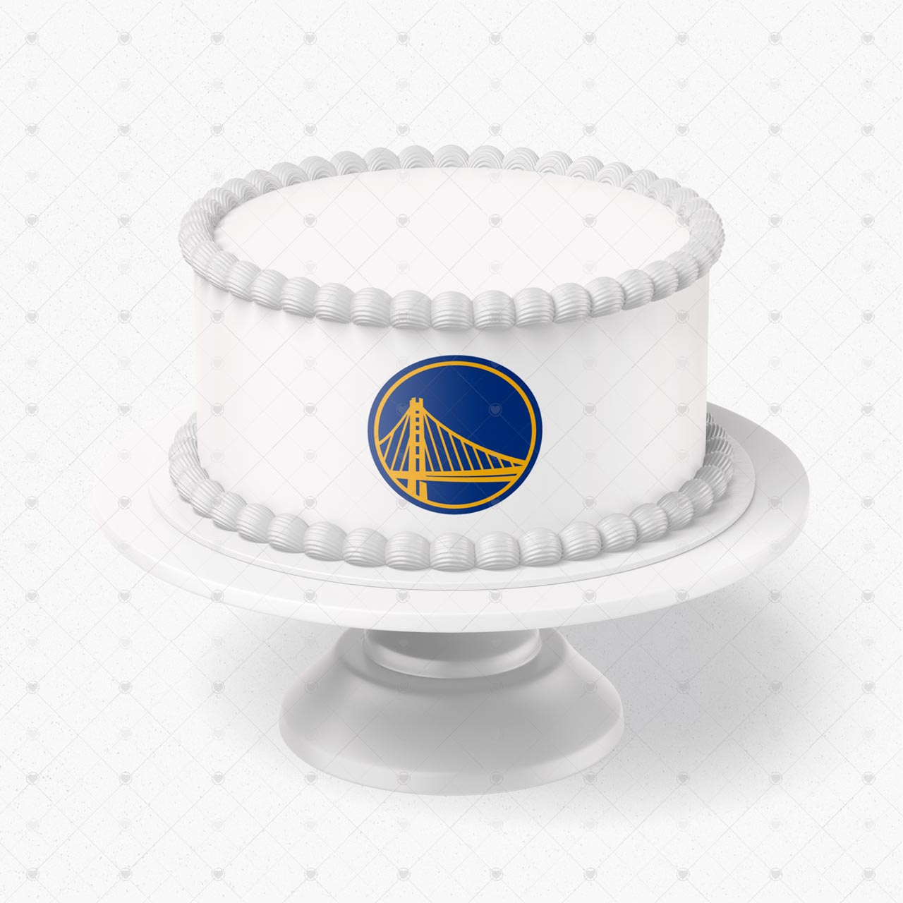 Golden State Warriors Logo Edible Cake Wrap Strip – Icing Sheet C - Personalized Edible Cake Topper | Custom Icing Sheet | Birthday Cake Decoration