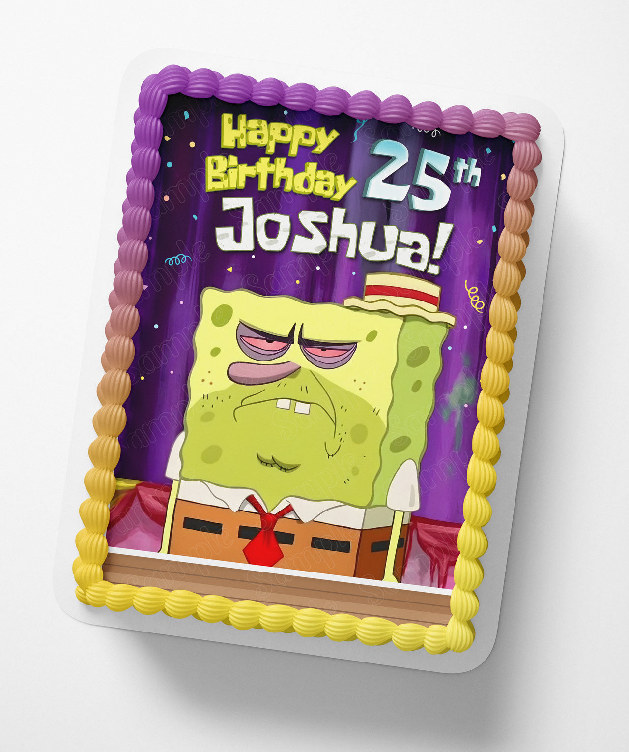 Goofy Goober Drunk Square Pants Boy Meme Pt Edible Cake Topper