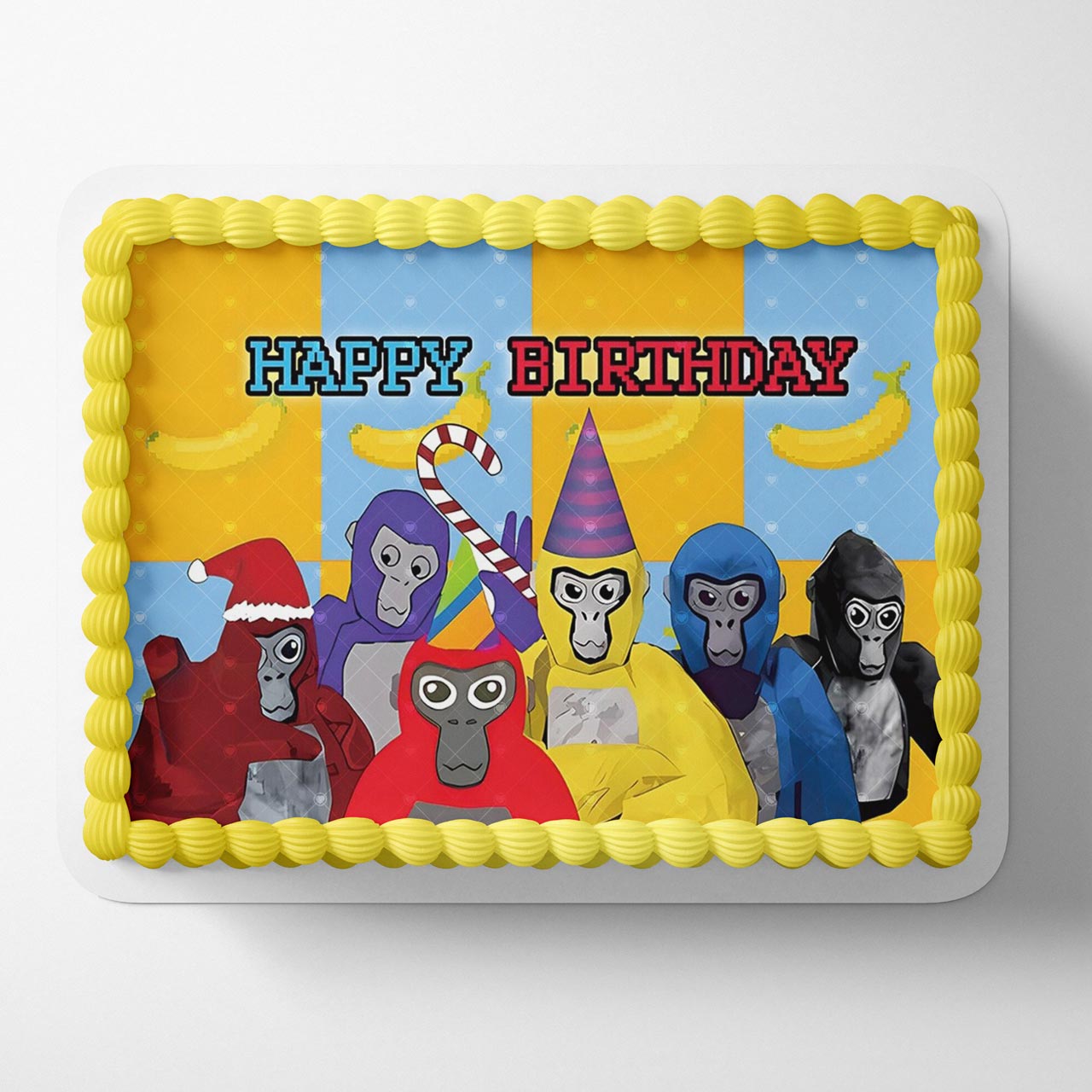 Gorilla VR Become Monke PTG Edible Cake Topper