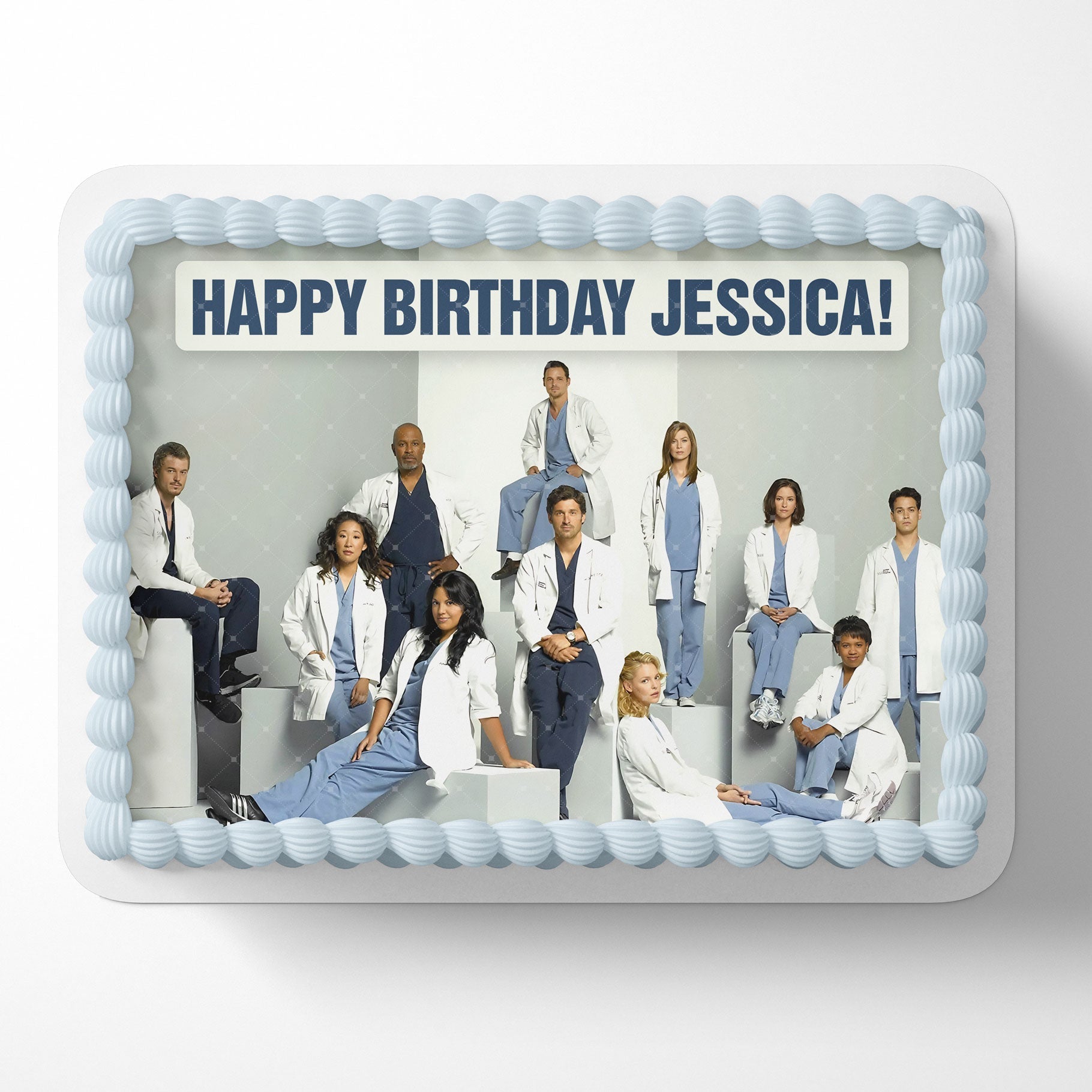 Greys Anatomy Medical Series Edible Cake Topper