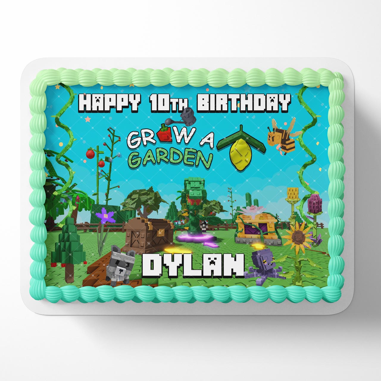 Grow a Garden Gamers Edible Cake Topper