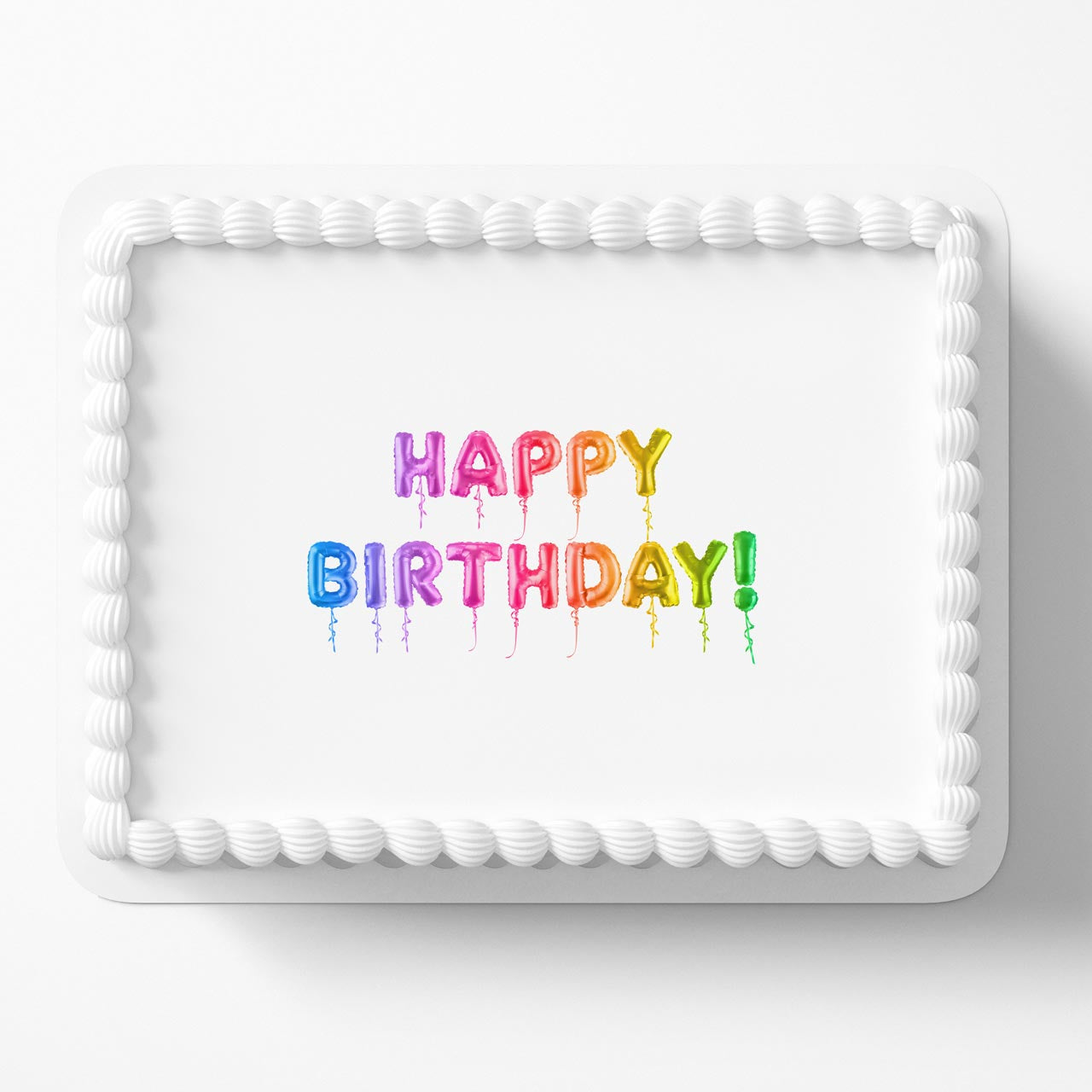 Happy Birthday Logo ADT Edible Cake Topper