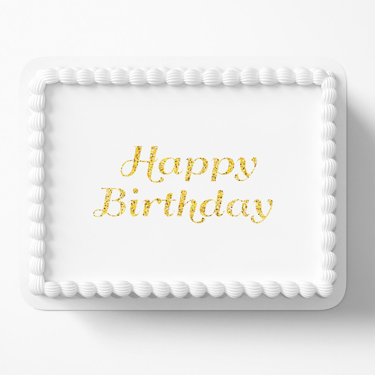 Happy Birthday Logo CBT Edible Cake Topper