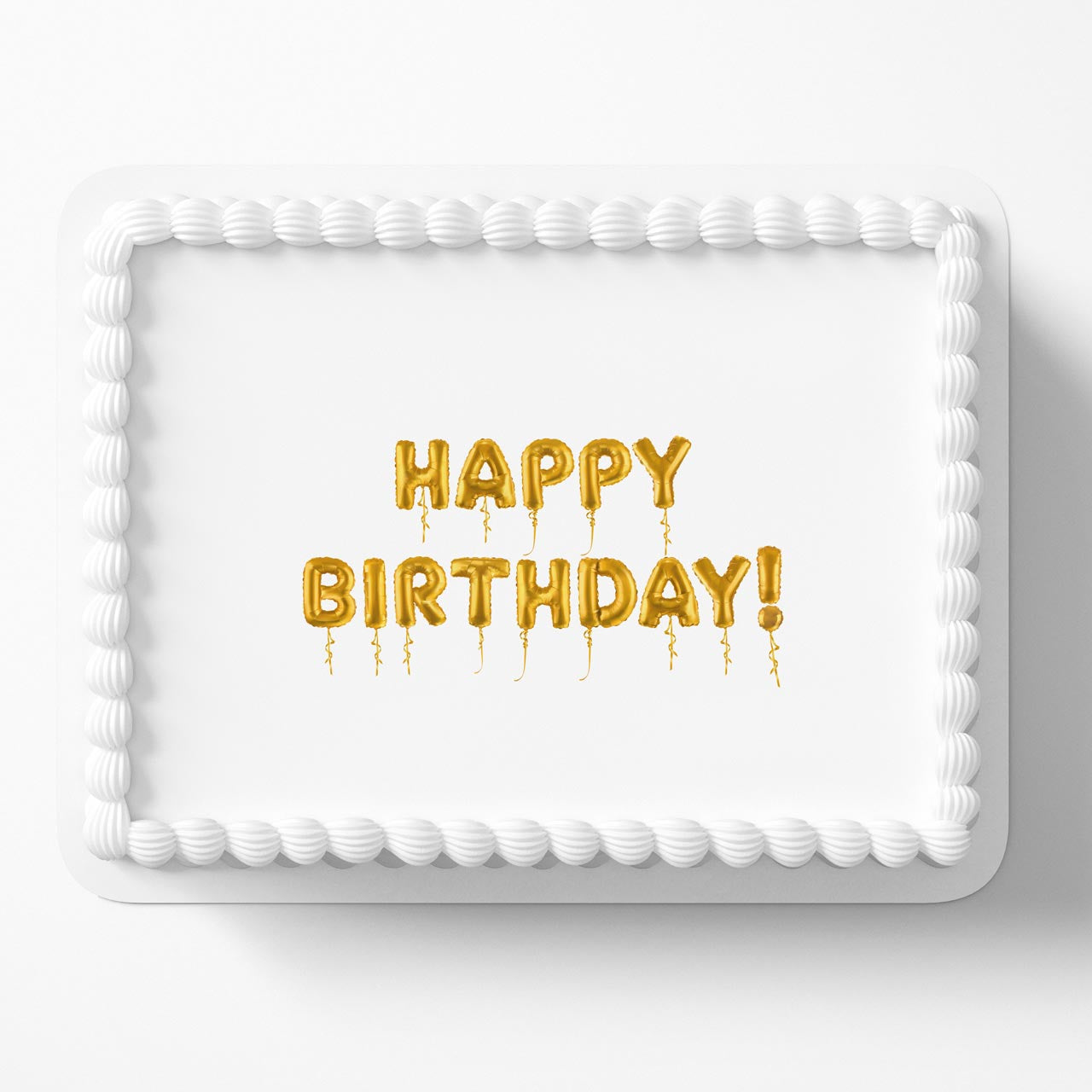 Happy Birthday Logo DAS Edible Cake Topper
