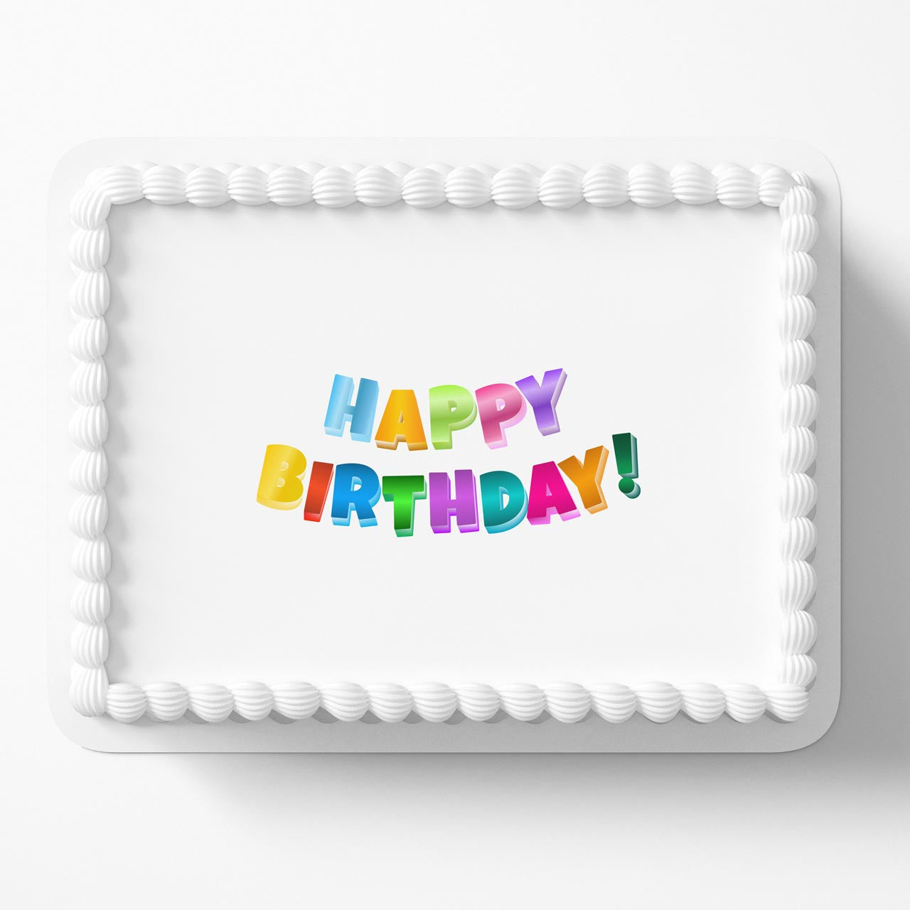 Happy Birthday Logo DRF Edible Cake Topper