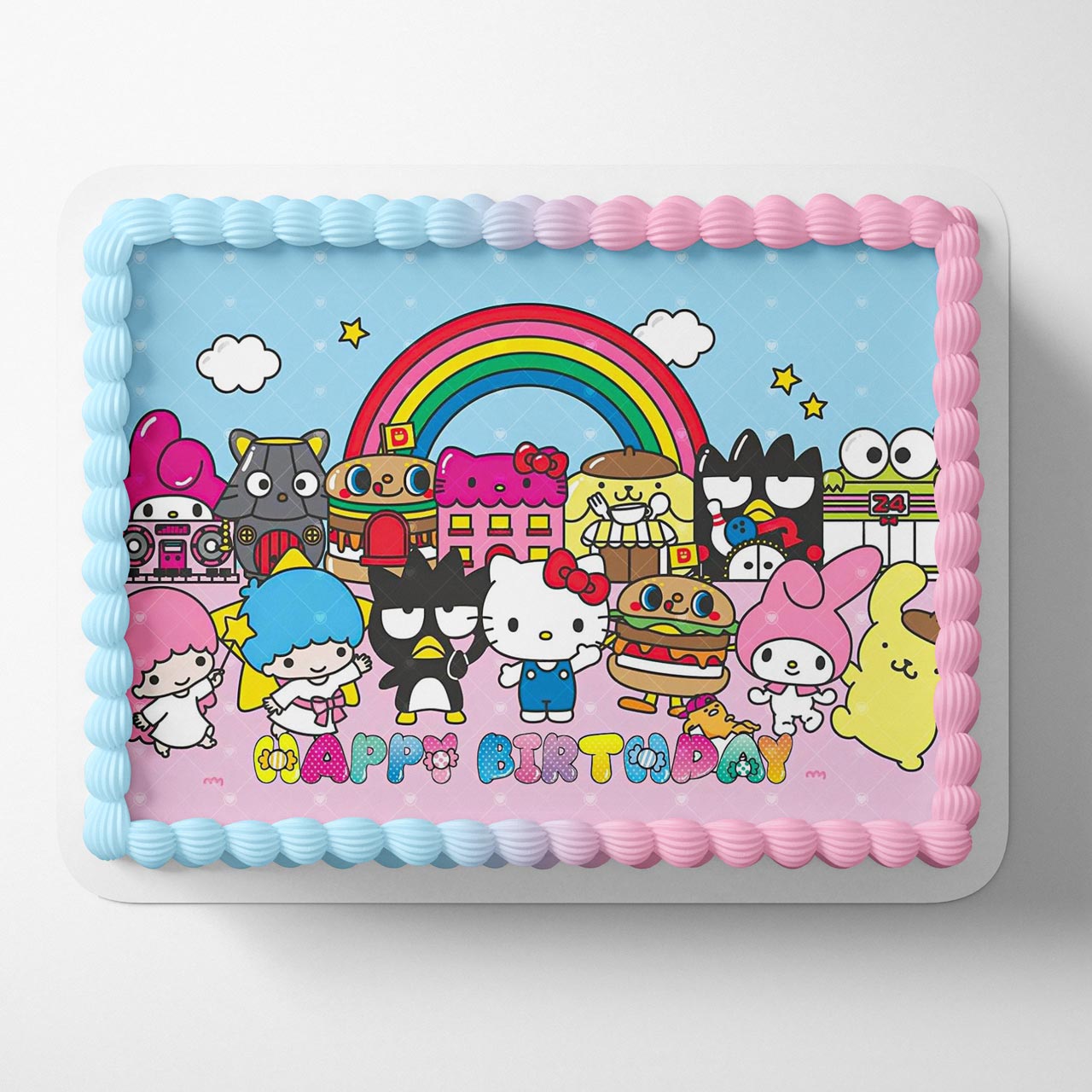 Kitties Kids Girls Hello Friends Sanrio KHT Edible Cake Topper