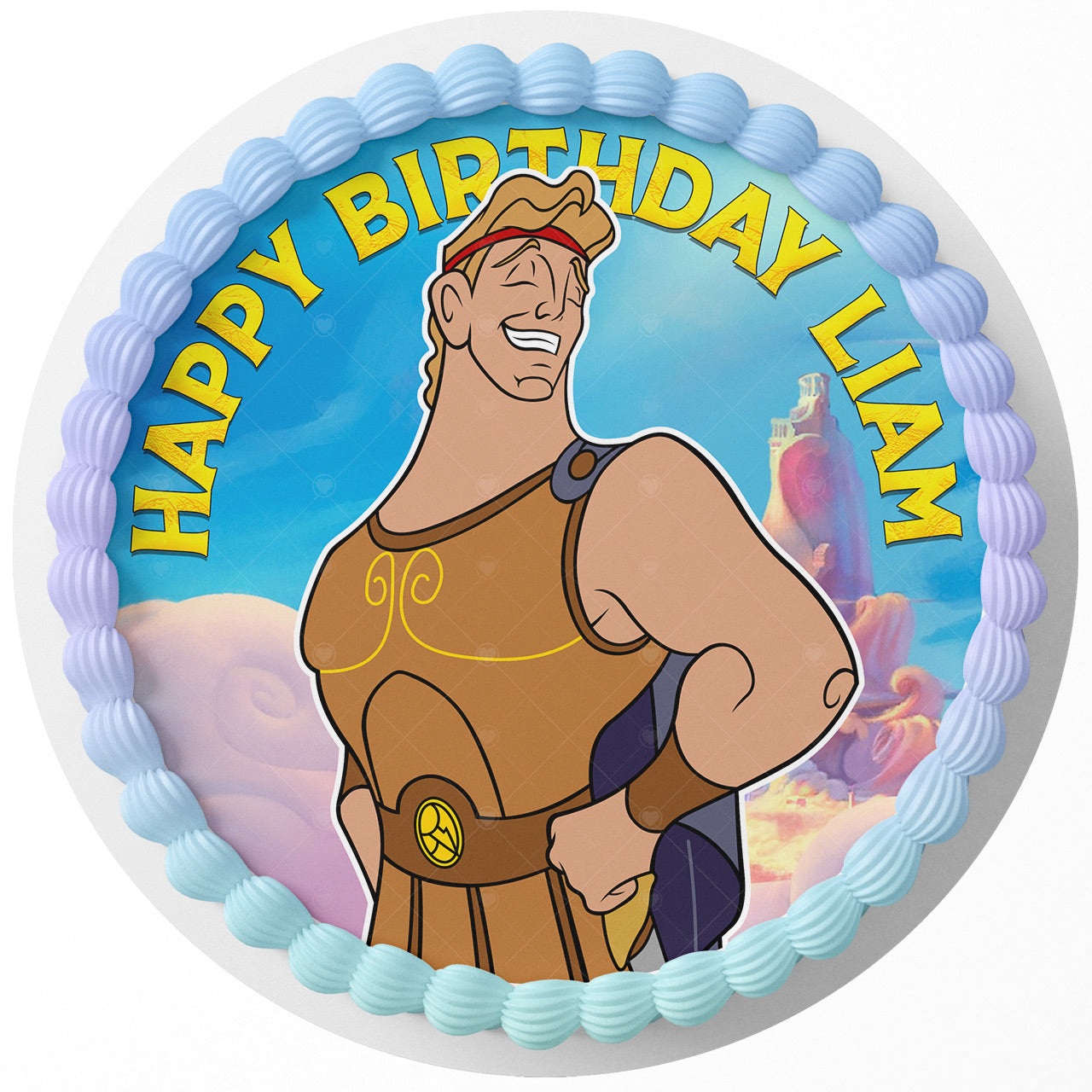 Hercules – Icing Sheet - Personalized Edible Cake Topper | Custom Icing Sheet | Birthday Cake Decoration | Photo Cake Image