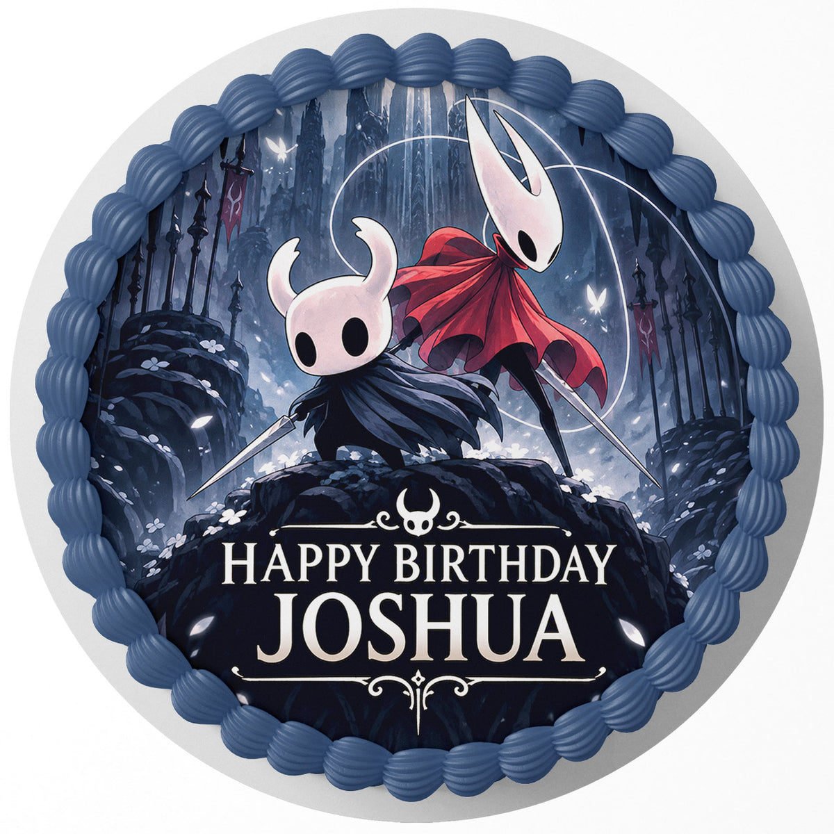 Hollow Knight Edible Cake Topper Round Personalized Edible Cake Topper | Custom Icing Sheet | Birthday Cake Decoration