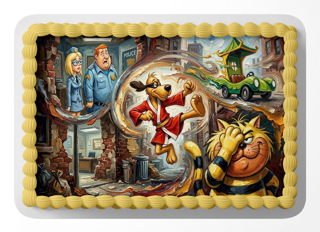 Hong Kong Phooey Classic TV Cartoon edible cake topper