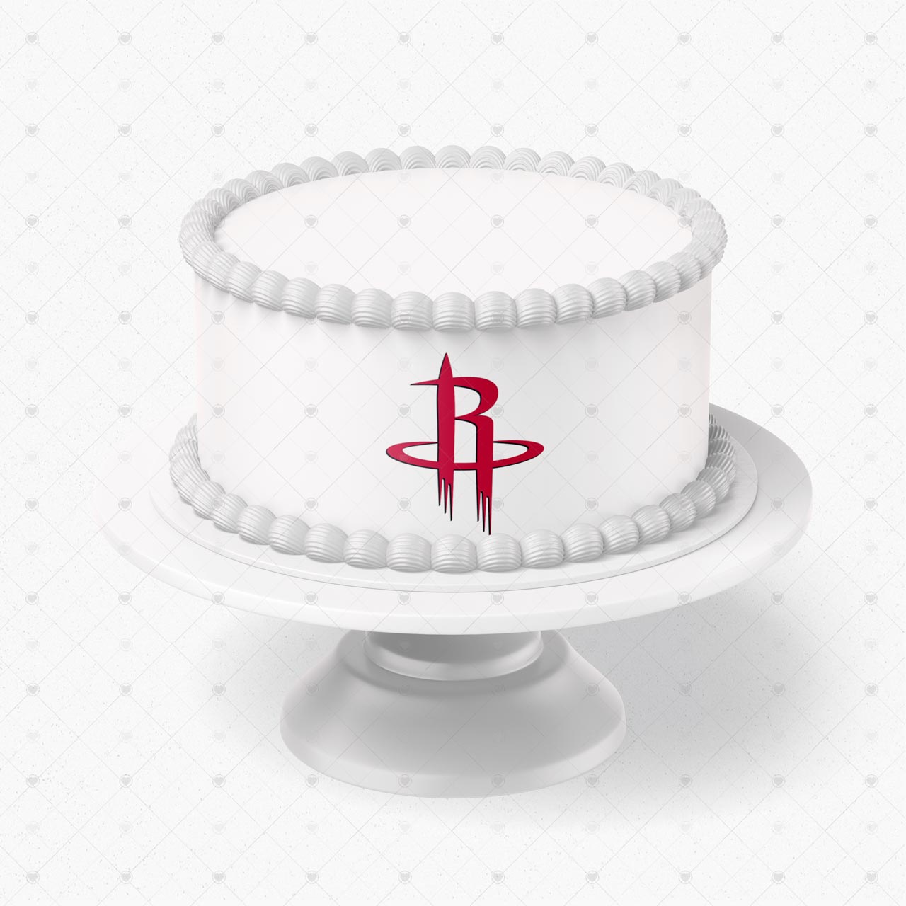 Houston Rockets Logo Edible Cake Wrap Strip – Icing Sheet Cake Si - Personalized Edible Cake Topper | Custom Icing Sheet | Birthday Cake Decoration