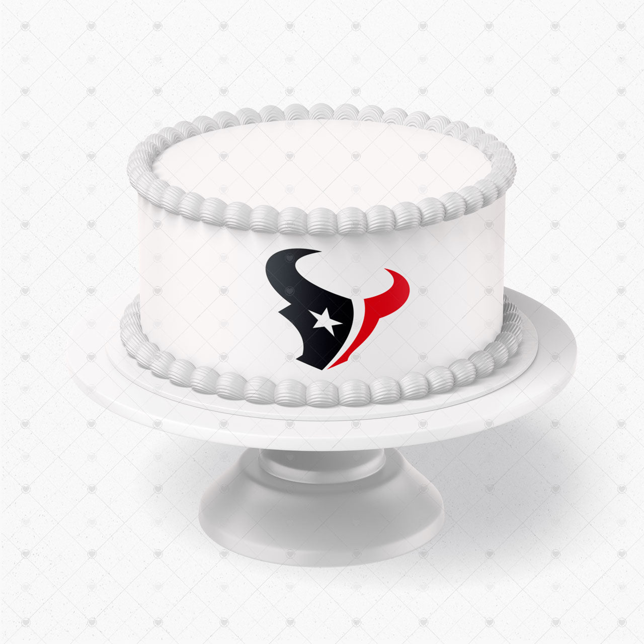 Houston Texans Logo Edible Cake Wrap Strip – Icing Sheet Cake Sid - Personalized Edible Cake Topper | Custom Icing Sheet | Birthday Cake Decoration