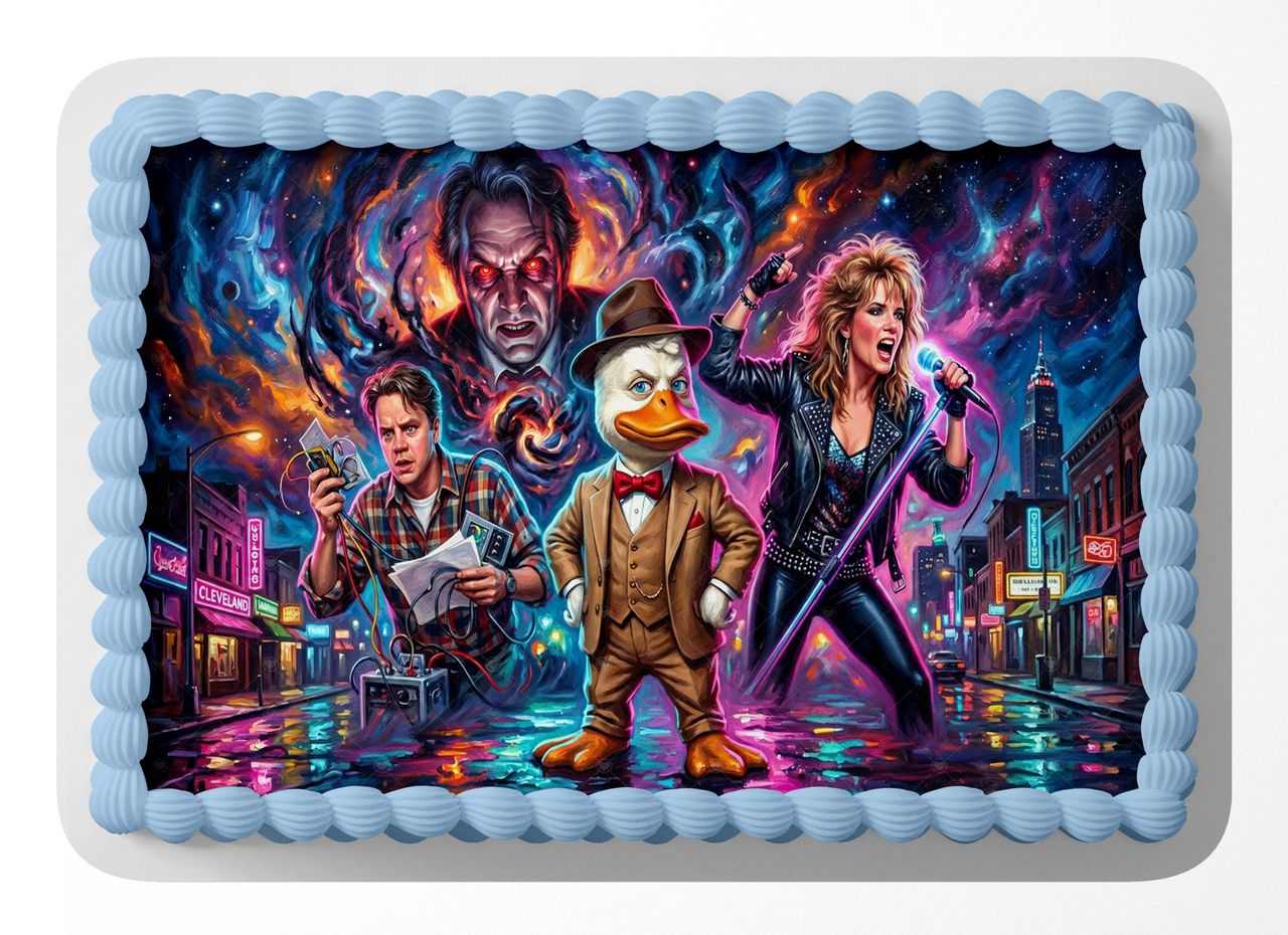 Howard the Duck Classic Film edible cake topper
