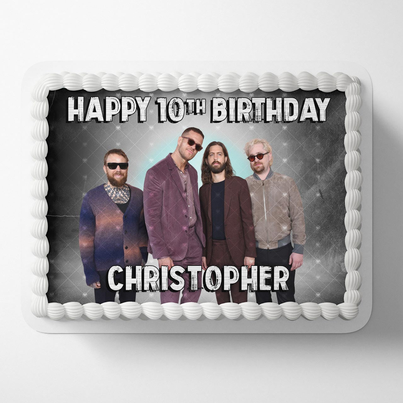 ImagineDragons Band Edible Cake Topper