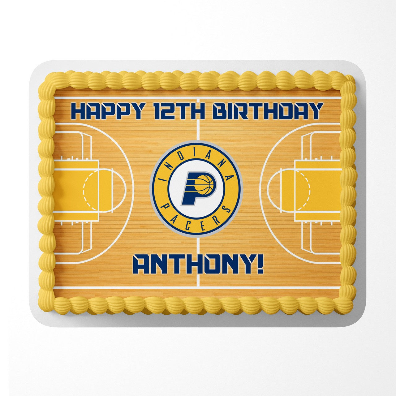 Indiana Pacers Basketball Edible Cake Image - Edible Cake Topper Birthday Cake Decoration