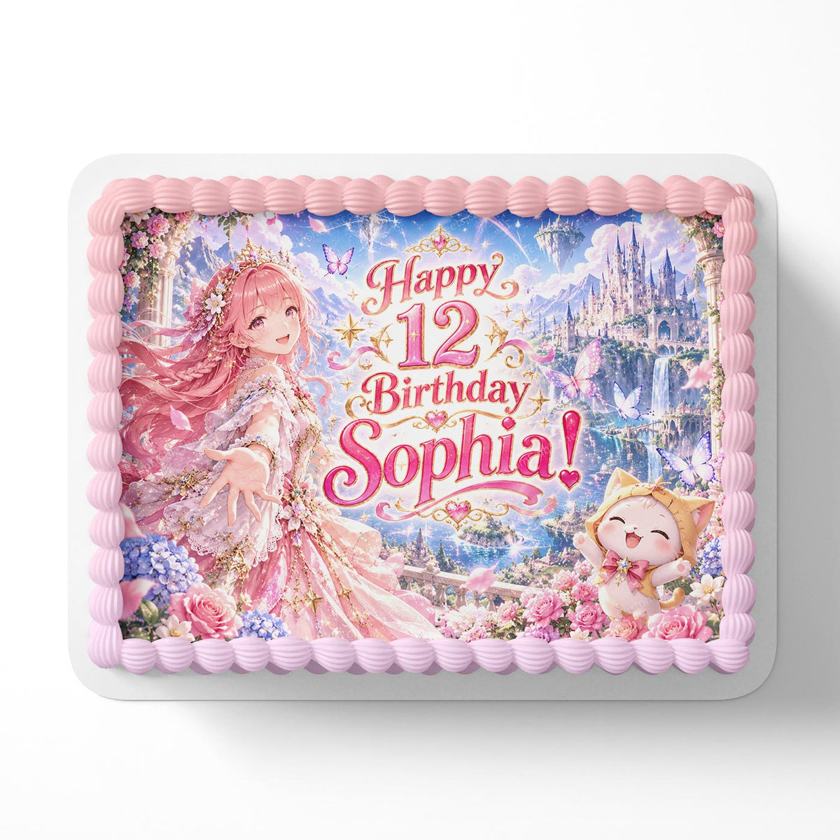 Infinity Nikki Edible Cake Topper | Birthday Cake Decoration | Photo Cake Image | Custom Edible Cake Topper