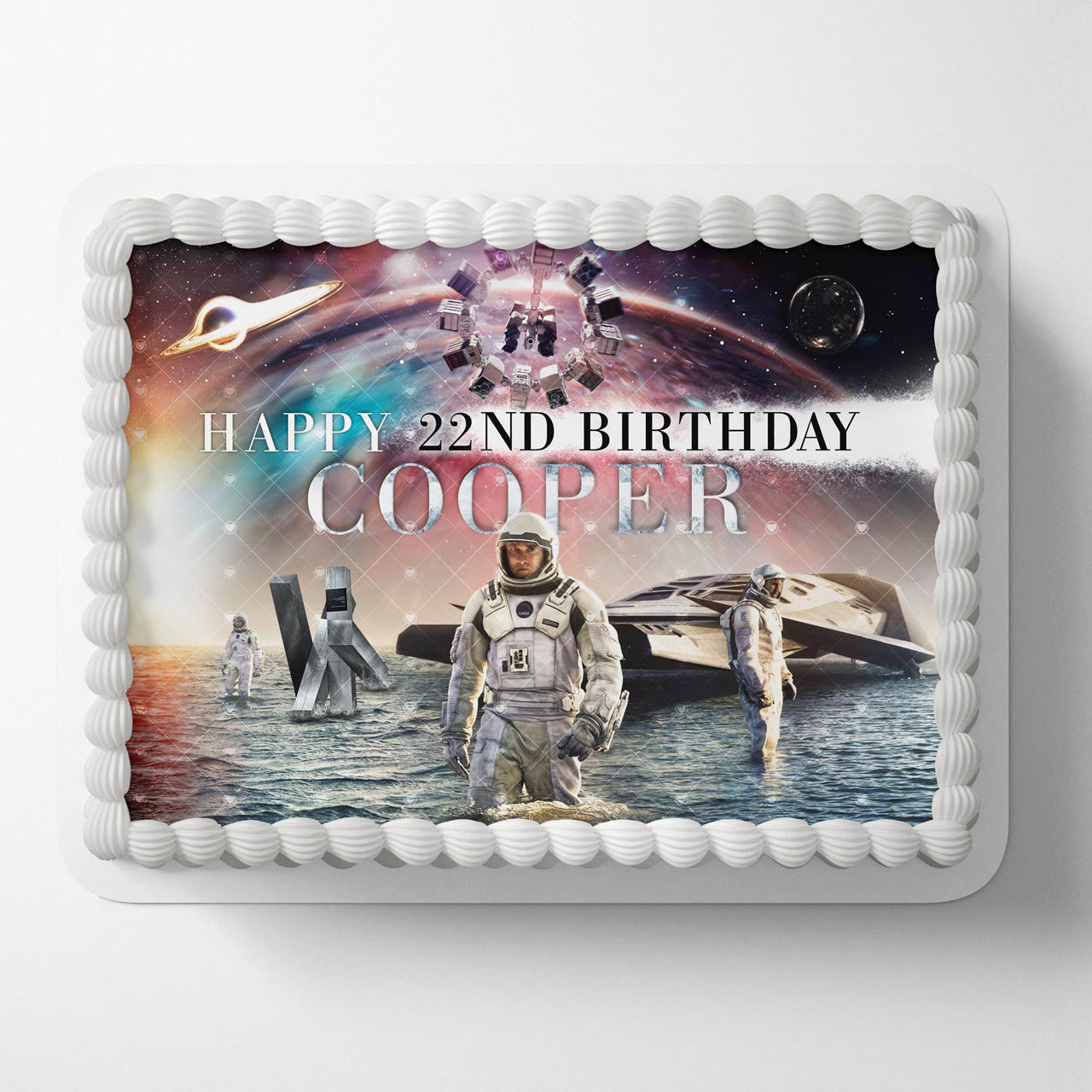 Interstellar Space Nasa Movie 2014 Edible Cake Topper