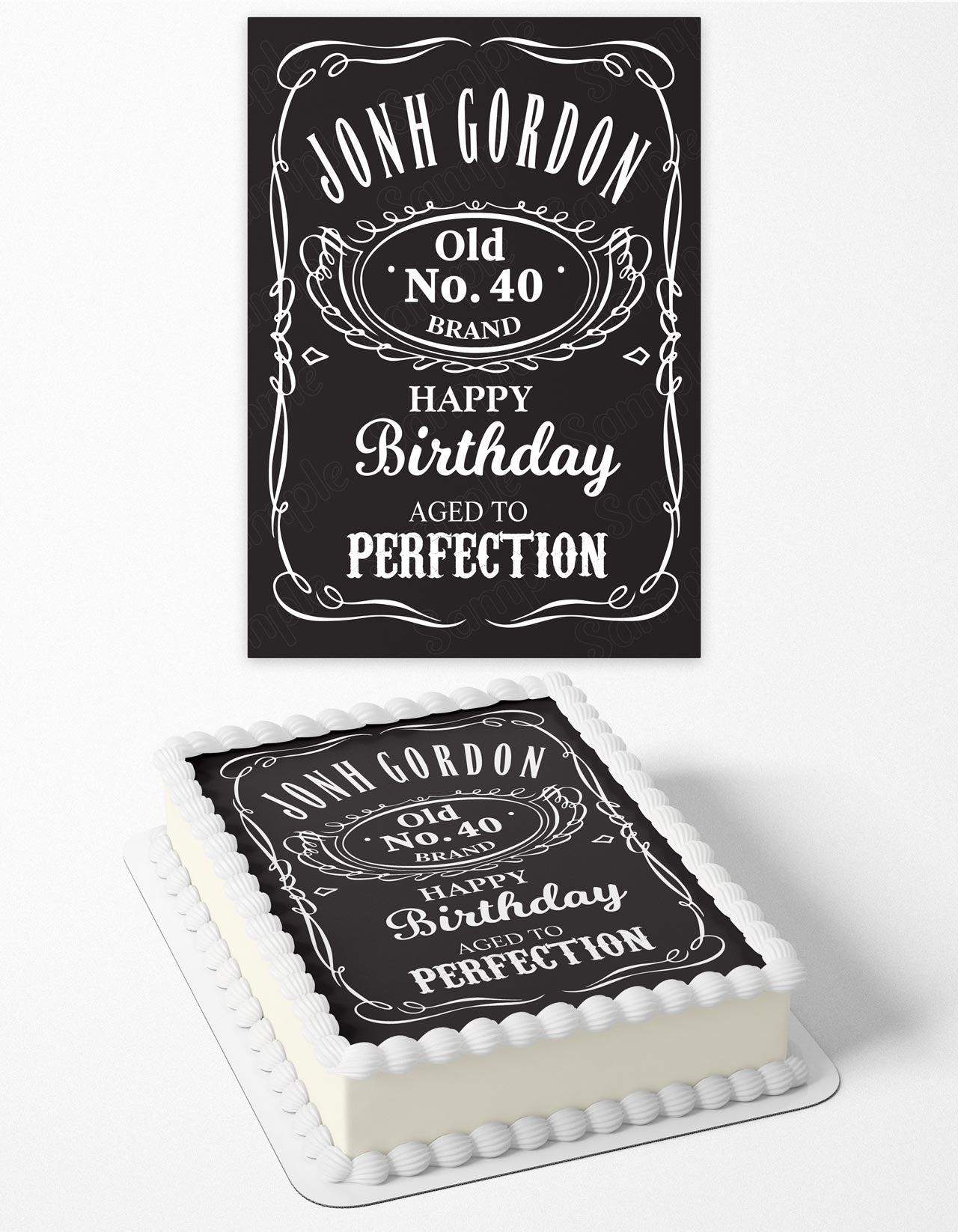 JD Label OG Edible Cake Topper