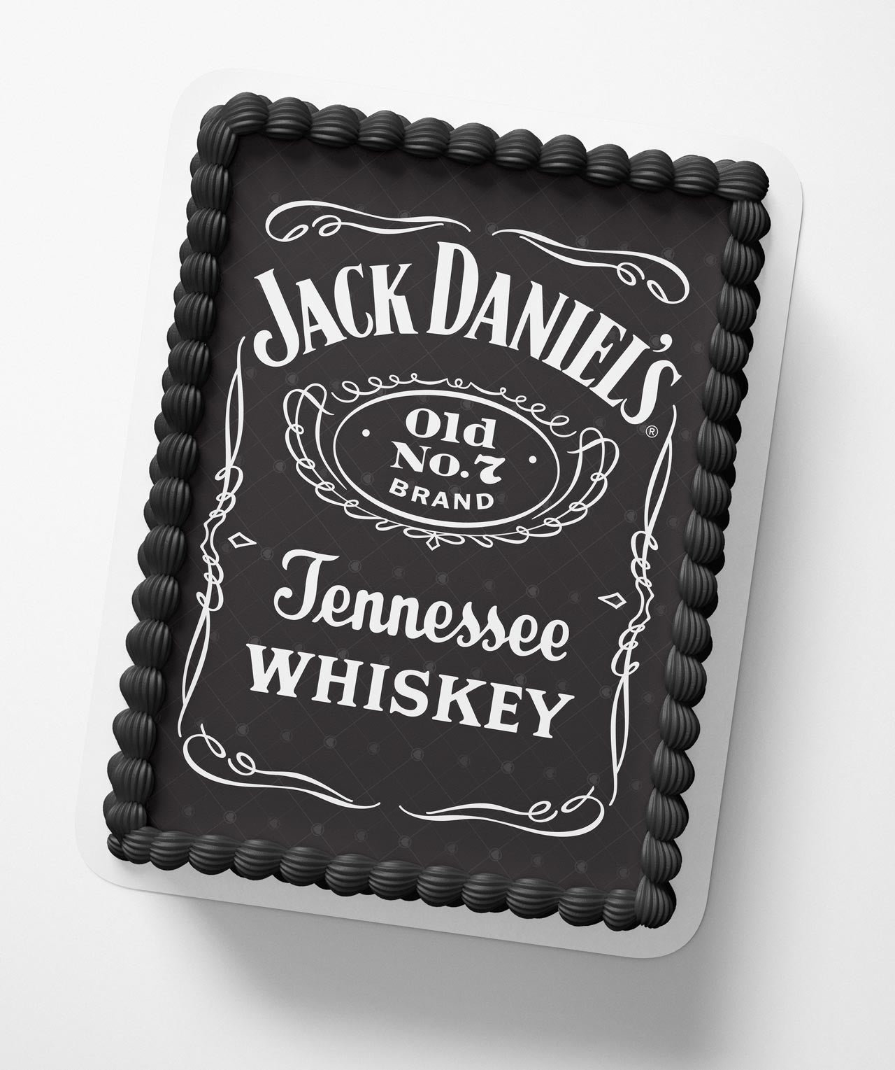 JD Tennessee Whiskey Label Edible Cake Topper