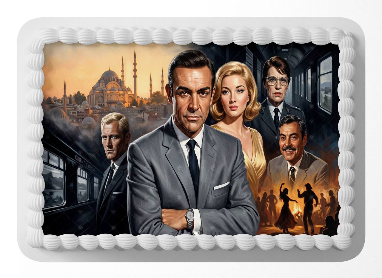 James Bond From Russia with Love Classic Film edible cake topper