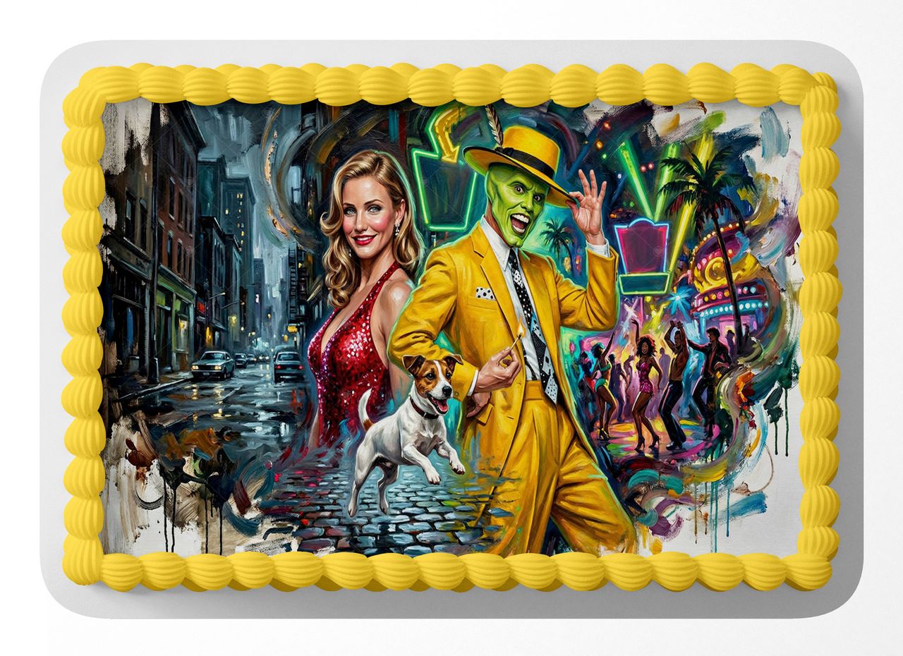 Jim Carrey The Mask edible cake topper