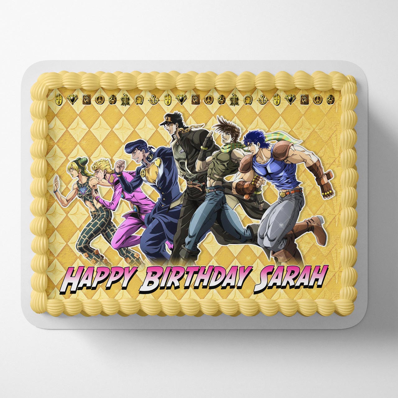 JoJos Bizarre Adventure GP Edible Cake Topper