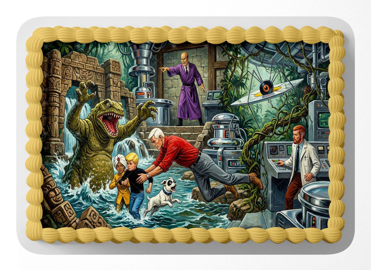 Jonny Quest Classic TV Cartoon edible cake topper